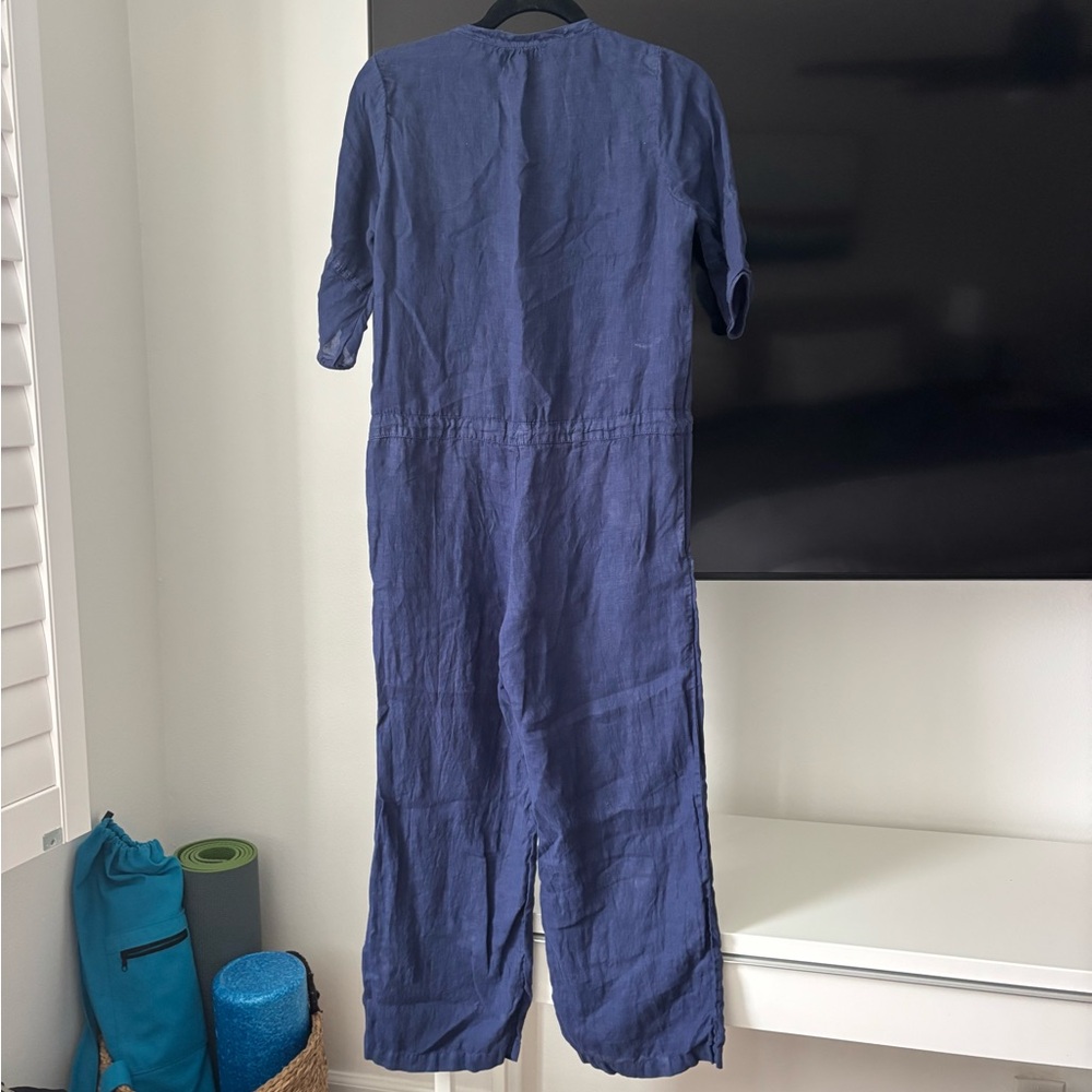 Velvet by Graham & Spencer Izabelle Woven Linen Jumpsuit - Picture 6 of 9